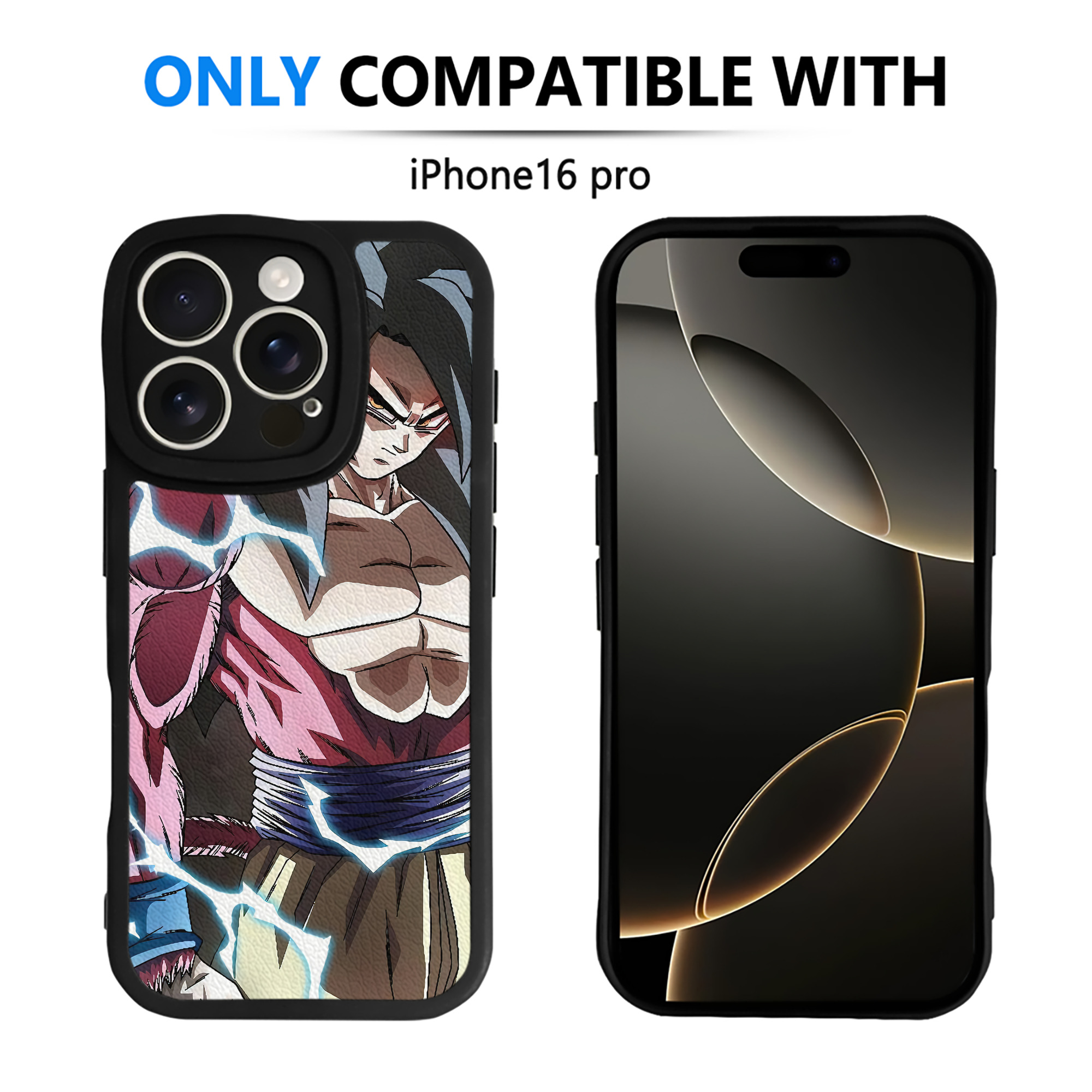（画像用） ドラゴンボール DRAGON BALL 【iPhone 16シリーズ対応】シリコンスマホケース（レザー調） 材質：シリコン